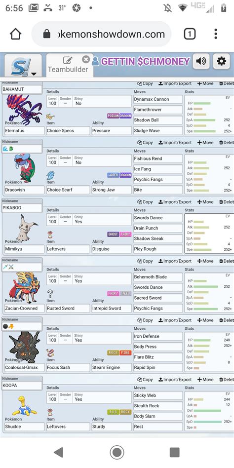 With its amazing special attackdefense and speed stat, combined with access to Nasty Plot, Chi-Yu provides coverage against grass, ice, bug, ghost, and psychic wallbreakers in opposing OU double teams, such as Annihilape, Baxcalibur, Dragapult, Espathra, and more. . Pokemon showdown best team import gen 9